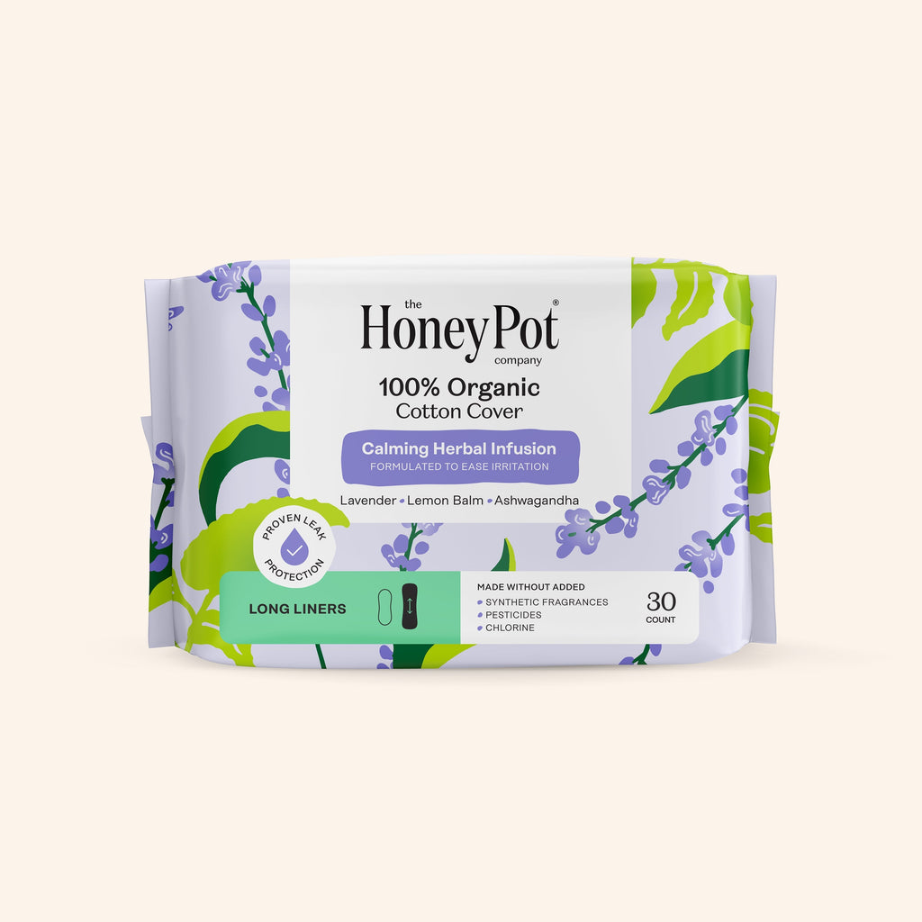 Organic Cotton Cover Calming Herbal Infusion Long Liners
