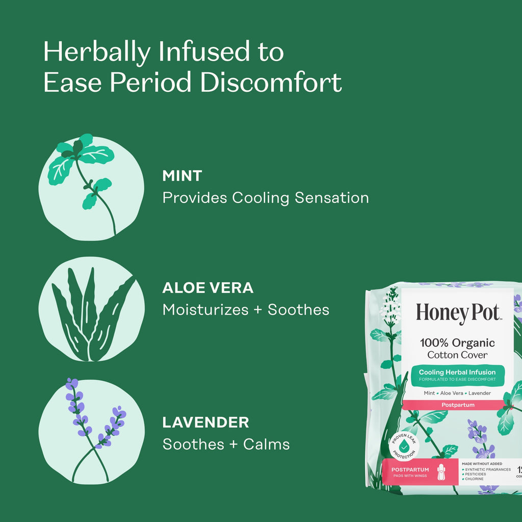 Organic Cotton Cover Post-Partum Pads